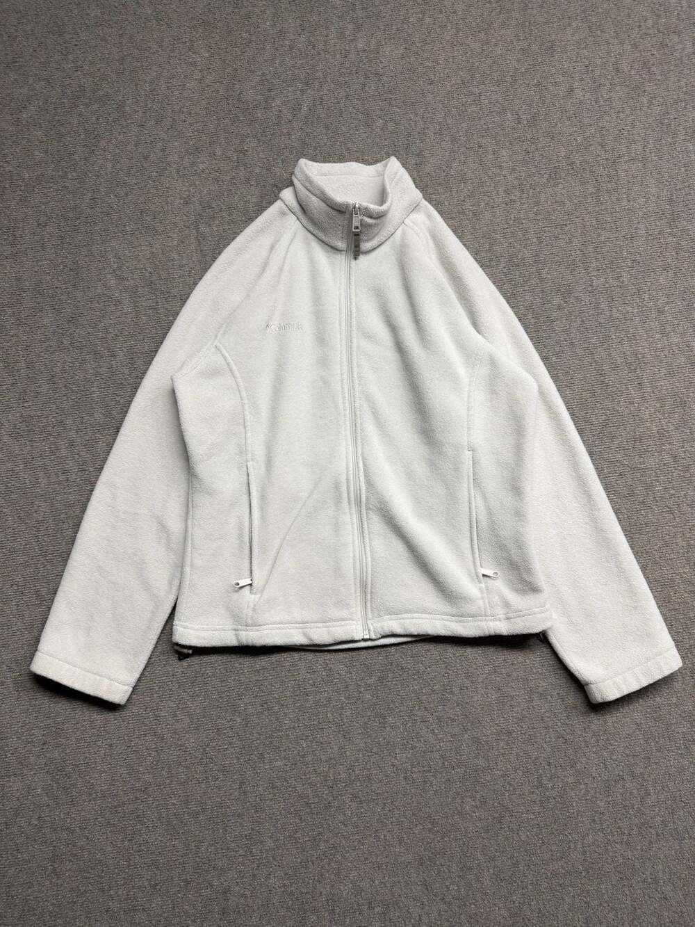 Columbia Full Zip Fleece Jacket Size M White